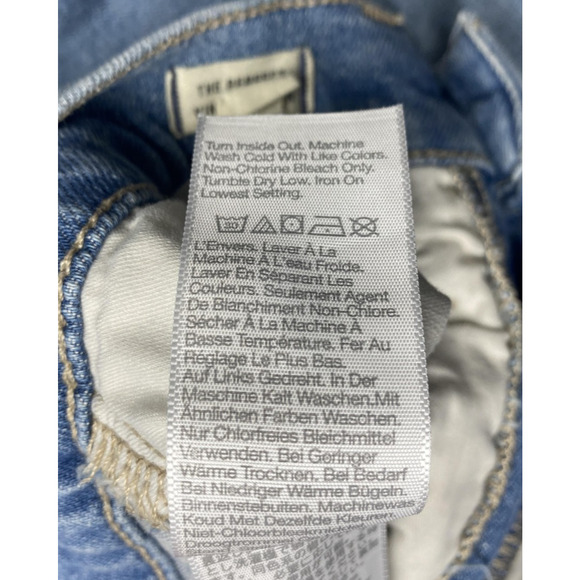 Madewell Jeans Womens 26 Light Wash The Perfect Vintage Raw Hem High Rise Ankle - Picture 12 of 16